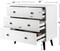 4 Drawer Dresser, Wooden Chest of Drawers, Freestanding Storage Cabinet with Legs and Metal Handles, Contemporary Storage Drawer for Bedroom, Living Room, Cloakroom, and Nursery Room (White)